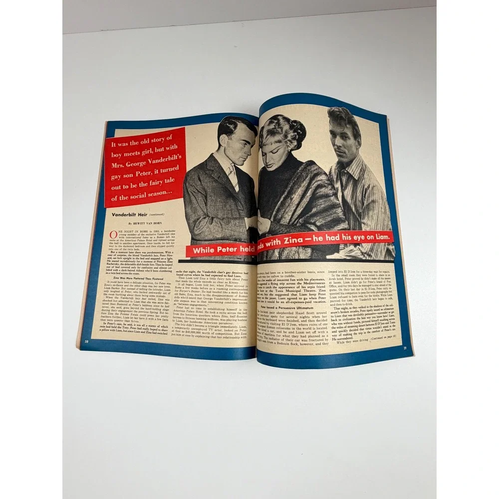 Vintage Confidential July 1956 Bob Hope Elizabeth Taylor Hollywood Magazine